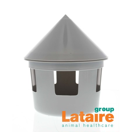 Plastic drinkpot standaard grijs 1L