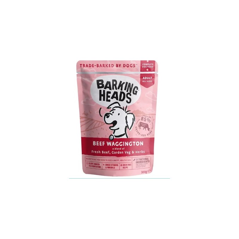 Barkingheads Wet - BEEF WAGGINGTON 300gr